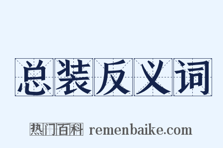总装反义词是什么意思的图片